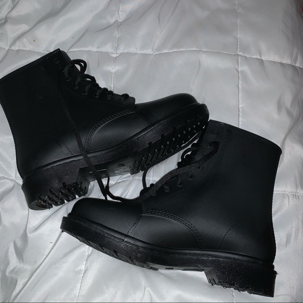 🖤Black Combat Rain Boots🖤